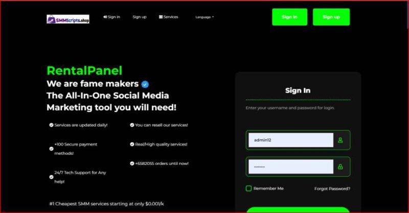 SMMGenie Panel Official Script